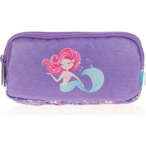 Kaukko Kids&love Aynalı-Simli Mermaid L8097 3 Gözlü Kalem Çantası