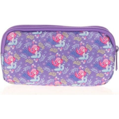 Kaukko Kids&love Aynalı-Simli Mermaid L8097 3 Gözlü Kalem Çantası
