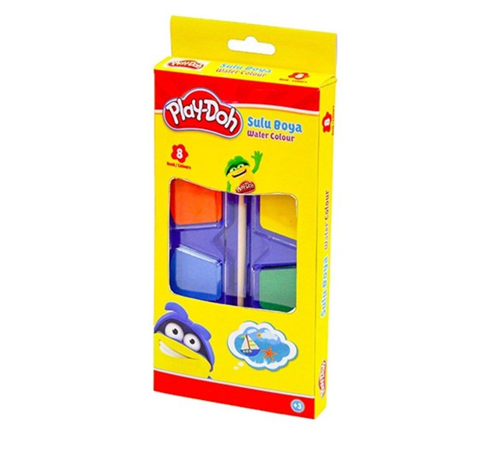Play-Doh 8 Renk Sulu Boya 35mm SU008