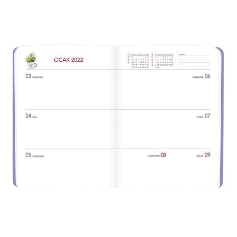 Keskin Color A5 2022 Haftalık Ajanda - Pembe
