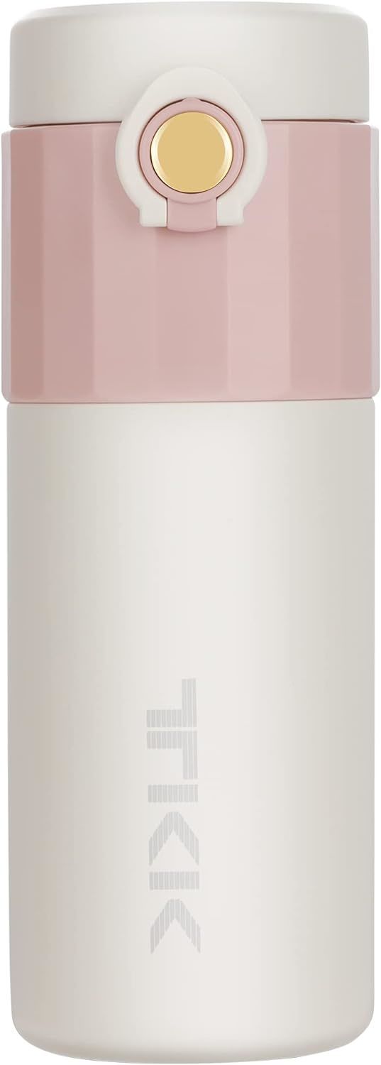 Vagonlife TKK Termos Kupa T-2007 450 ml Pembe Kupası, Paslanmaz Çelik, Çift Duvarlı, Yalıtımlı, Sızdırmaz- Kahve ve Çay için Kahve Bardağı