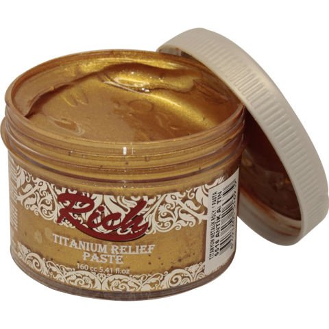 Ri̇ch Ti̇tani̇um Rölyef Pasta Antik Altın