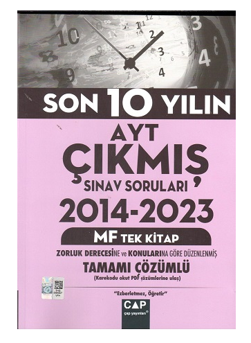 Çap Yayınları AYT (MF) son 10 yılın Çıkmış Soruları 2014-2023