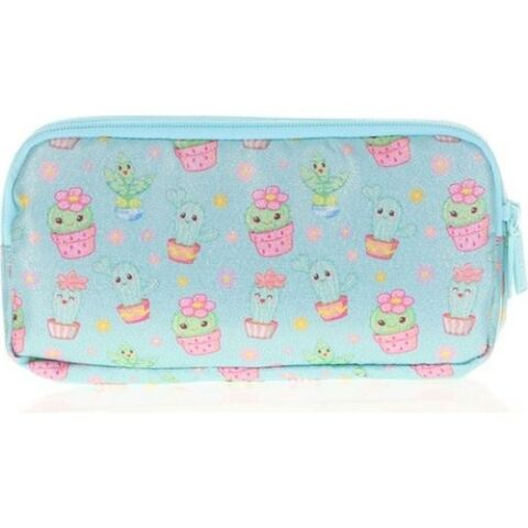 Kaukko Kids&love Kapitone Cactus L8099 3 Gözlü Kalem Çantası