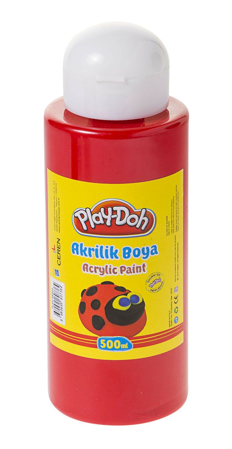 Play-Doh Akrilik Boya 500ml Kırmızı AK002