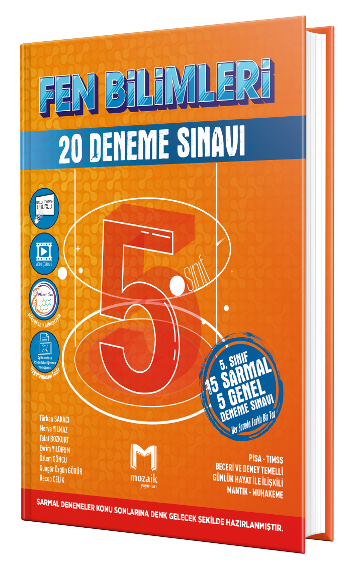 5.SINIF MOZAİK DENEME 20Lİ FEN BİLİMLERİ - 2023-24