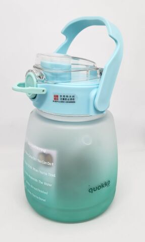 Quokka Yeşil Tritan Pipetli-Pipetsiz Çift Başlık 1,3Litre