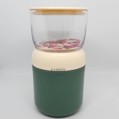 Vagonlife XC-557 700ml Yeşil 2 Katlı Yeni Nesil Sefer Tası