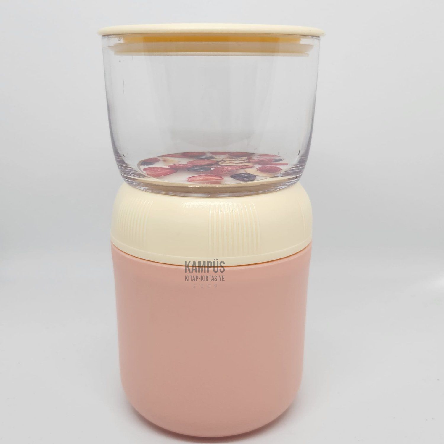 Vagonlife XC-557 700ml Pembe 2 Katlı Yeni Nesil Sefer Tası