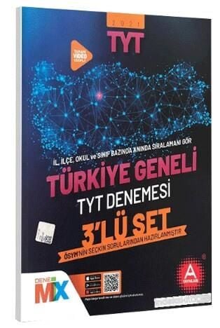 A Yayınları 2021 TYT Türkiye Geneli Çıkmış Sorular 3 Deneme