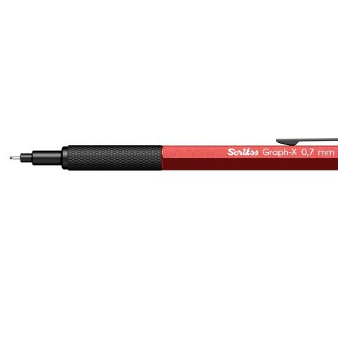 Scrikss Graph-x Metal 0,7 Versatil Kalem Kırmızı