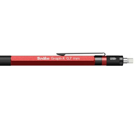 Scrikss Graph-x Metal 0,7 Versatil Kalem Kırmızı