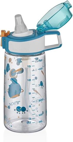 Vagonlife TKK T-3002 Yeşil 500ml Desenli Kalın Isırılamaz Matara