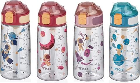 Vagonlife TKK T-3002 Yeşil 500ml Desenli Kalın Isırılamaz Matara