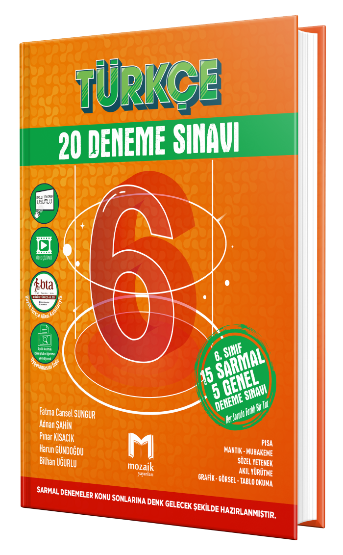 6.SINIF MOZAİK DENEME 20Lİ TÜRKÇE - 2023-24