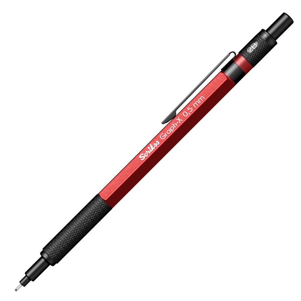Scrikss Graph-x Metal 0,5 Versatil Kalem Kırmızı
