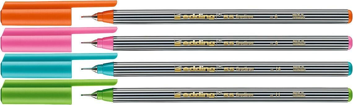 Edding Fine Pen Kalem Set2 4'lü (e-55)