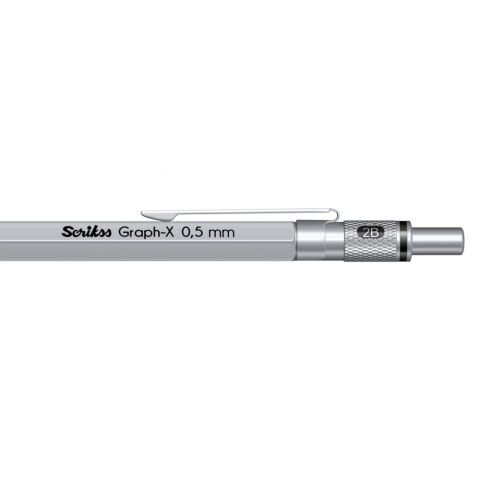 Scrikss Graph-X Metal Color Versatil 0,5 mm Saten Gri
