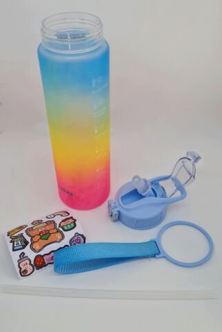 Quokka 1000ml 3 renk Tritan Pipetli Matara