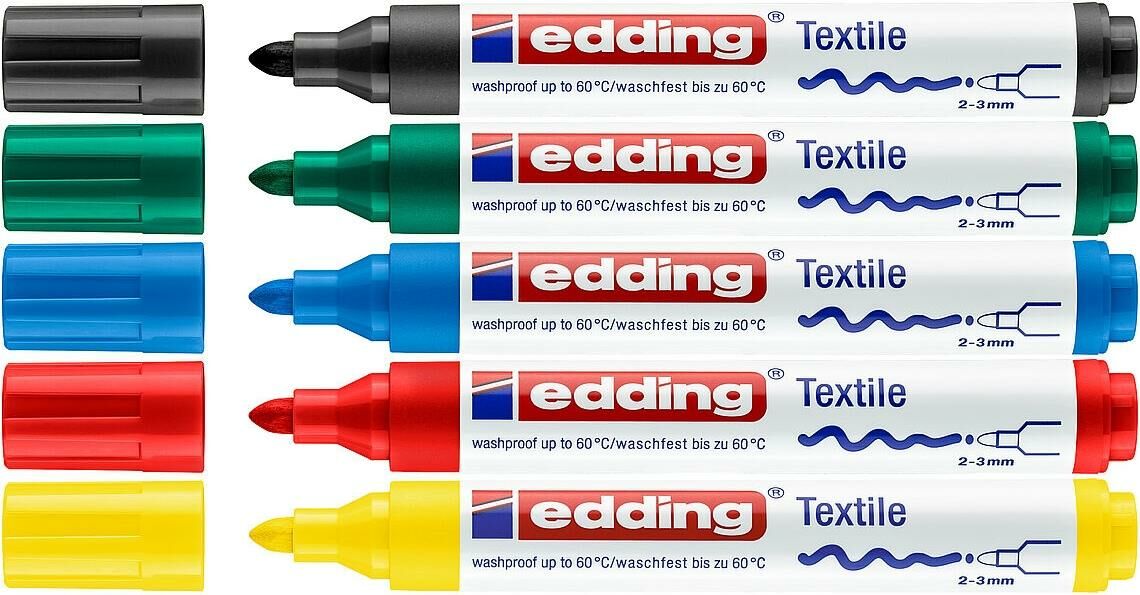 Edding Textile Kalem Set1 5'li (e-4500)