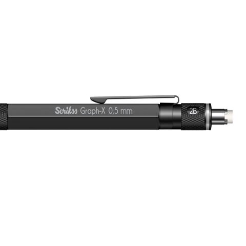Scrikss Graph-X Metal Color Versatil 0,5 mm Siyah