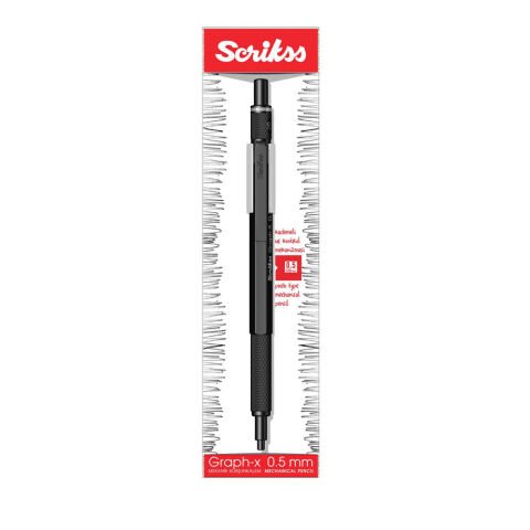 Scrikss Graph-X Metal Color Versatil 0,5 mm Siyah