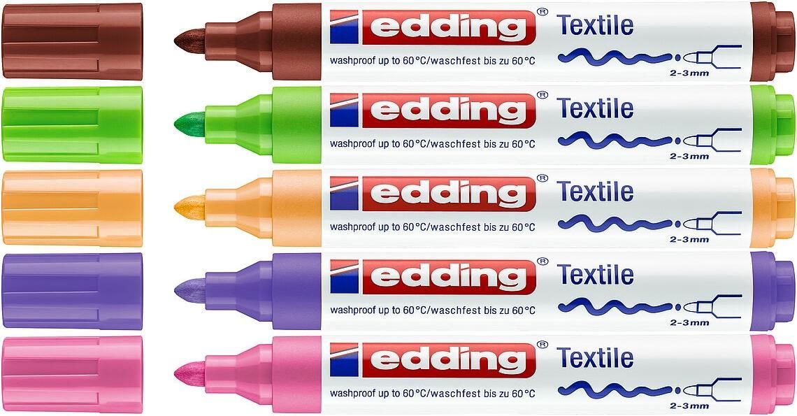 Edding Textile Kalem Set3 5'li (e-4500)