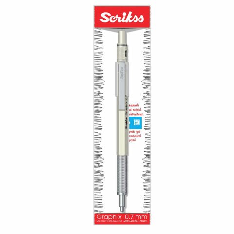 Scrikss Graph-X Metal Color Versatil 0,7 mm Beyaz