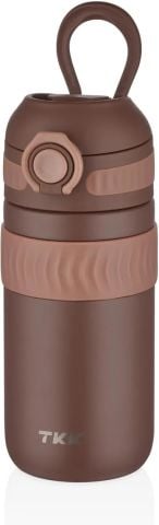 Vagonlife T-2006 450ML Çikolata Kahve Rahat İçim Çift Yalıtımlı Paslanmaz Çelik Termos Matara