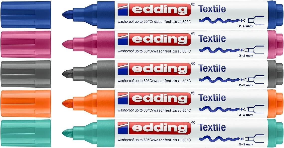 Edding Textile Kalem Set4 5'li (e-4500)