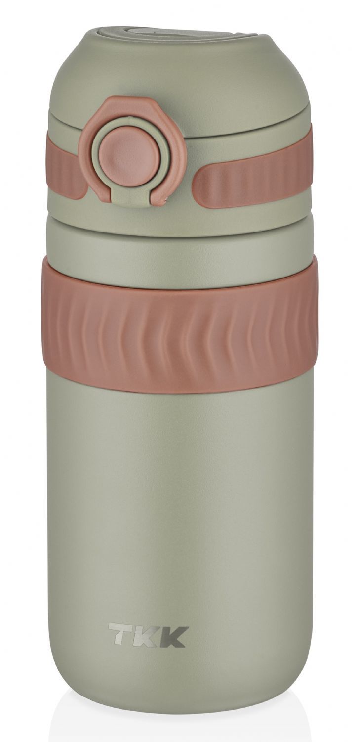Vagonlife T-2006 450ML Yeşil Rahat İçim Çift Yalıtımlı Paslanmaz Çelik Termos Matara