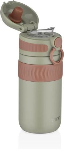 Vagonlife T-2006 450ML Yeşil Rahat İçim Çift Yalıtımlı Paslanmaz Çelik Termos Matara