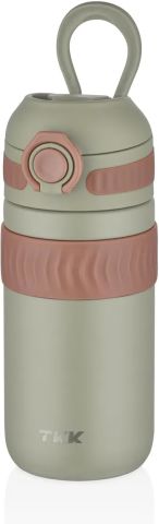 Vagonlife T-2006 450ML Yeşil Rahat İçim Çift Yalıtımlı Paslanmaz Çelik Termos Matara