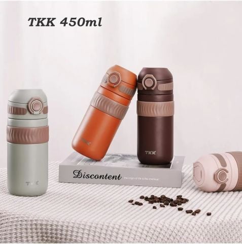 Vagonlife T-2006 450ML Yeşil Rahat İçim Çift Yalıtımlı Paslanmaz Çelik Termos Matara