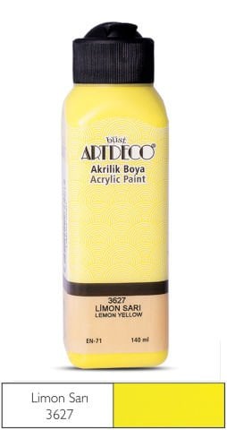 Artdeco Akrilik Boya 140ml Limon Sarı 3627