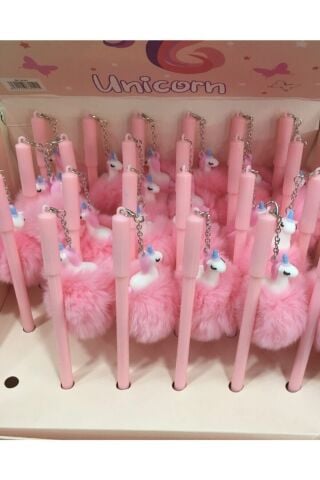 Unicorn Pembe Renkli Tükenmez Jel Kalem 1 Adet