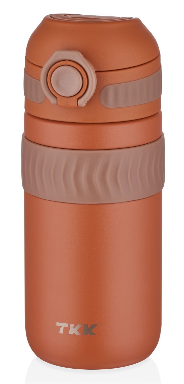 Vagonlife T-2006 450ML Kahverengi Rahat İçim Çift Yalıtımlı Paslanmaz Çelik Termos Matara