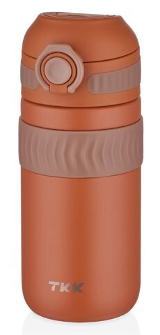 Vagonlife T-2006 450ML Kahverengi Rahat İçim Çift Yalıtımlı Paslanmaz Çelik Termos Matara
