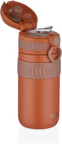 Vagonlife T-2006 450ML Kahverengi Rahat İçim Çift Yalıtımlı Paslanmaz Çelik Termos Matara