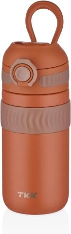 Vagonlife T-2006 450ML Kahverengi Rahat İçim Çift Yalıtımlı Paslanmaz Çelik Termos Matara