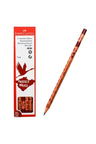 Faber-castell Anadolu Mirası Turna 2b Kurşun Kalem 6 Lı