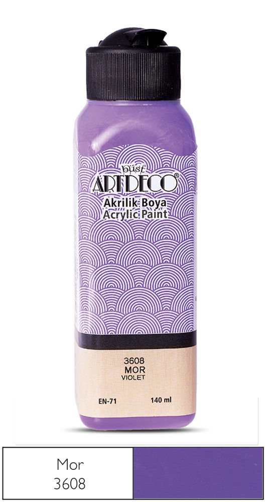 Artdeco Akrilik Boya 140ml Mor 3608