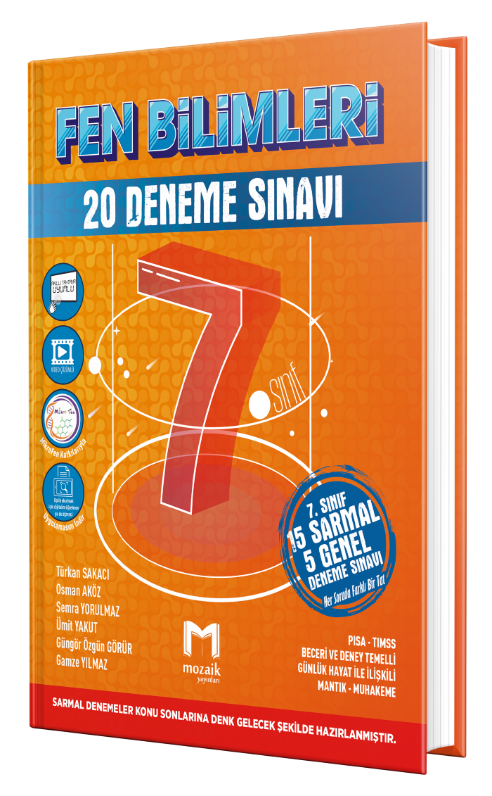 7.SINIF MOZAİK DENEME 20Lİ FEN BİLİMLERİ