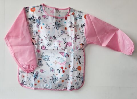 Nova color Pembe Uzay Desenli Large Boyama Önlüğü