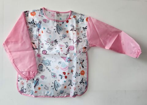 Nova color Pembe Uzay Desenli Large Boyama Önlüğü