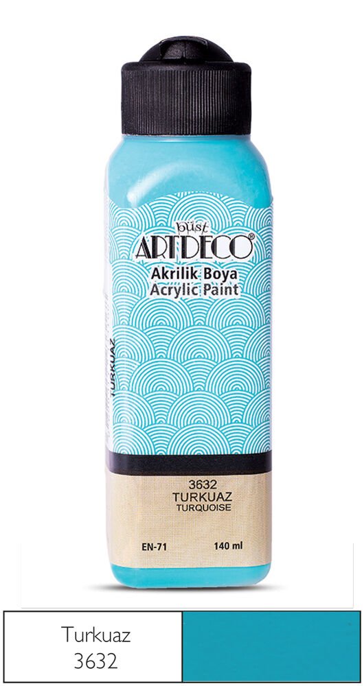 Artdeco Akrilik Boya 140ml Turkuaz 3632