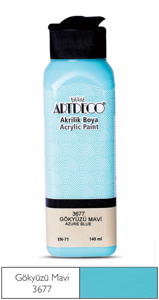 Artdeco Akrilik Boya 140ml Gökyüzü Mavi 3677