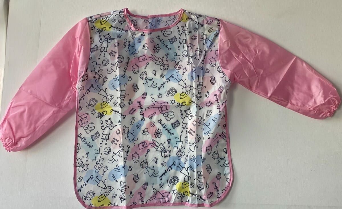 Nova color Pembe Student Desenli Large Boyama Önlüğü