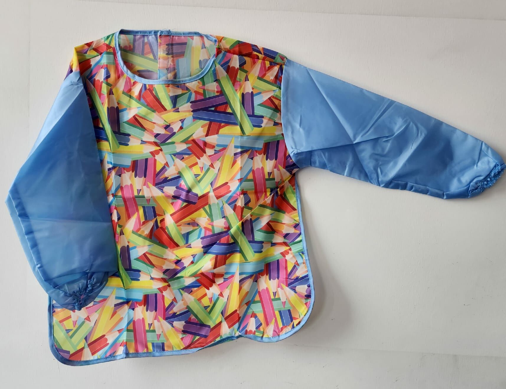 Nova color mavi kalem Desenli Large Boyama Önlüğü