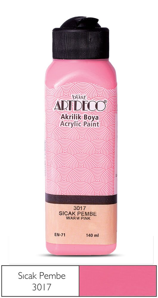 Artdeco Akrilik Boya 140ml Sıcak Pembe 3017